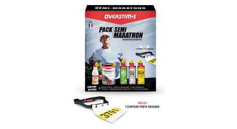 Pack semi-marathon overstims + ceinture porte-dossard