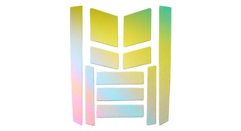 Frame flash 2.0 black rainbow | réflecteurs pour cadre de vélo