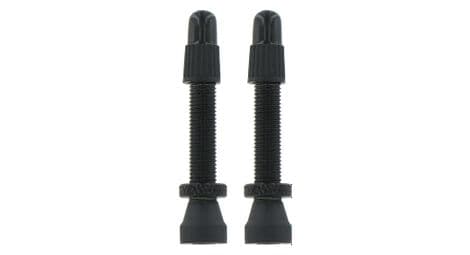 Var kit 2 valves tubeless aluminium 35 mm noir