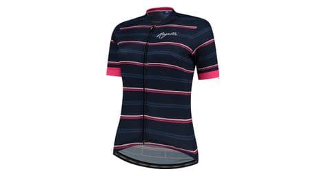 Maillot manches courtes velo rogelli stripe - femme