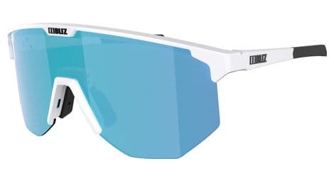 Bliz hero small brille mattweiß / blau