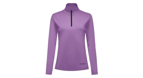 Women's gore wear 1/4 zip everyday trui met lange mouwen paars