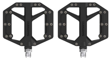 Paar flache Pedale Shimano GR400 Schwarz