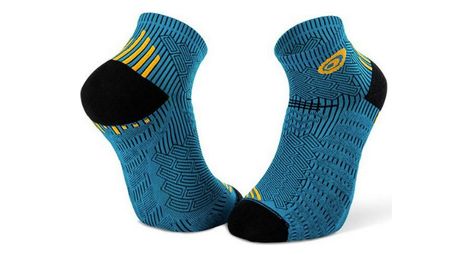 Socquette bv sport run elite bleu jaune