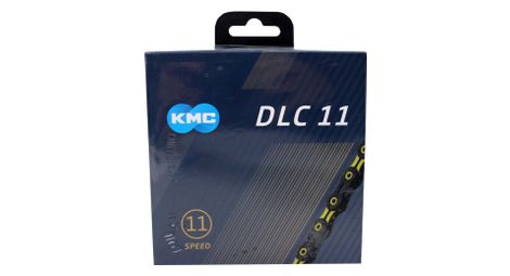 Kmc chaîne de vélo dlc11 noir/jaune 118 maillons