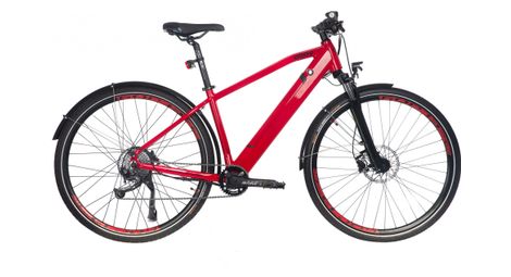 Produit reconditionné - vélo de ville électrique eljoy revolution city bafang 250w rouge