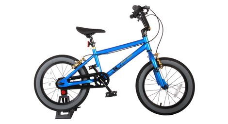 Vélo enfant volare cool rider - garçons - 16 pouces - bleu - 2 leviers de frein - assemblé à 95%