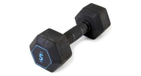 Manubrio esagonale decathlon corength da 5 kg nero 5