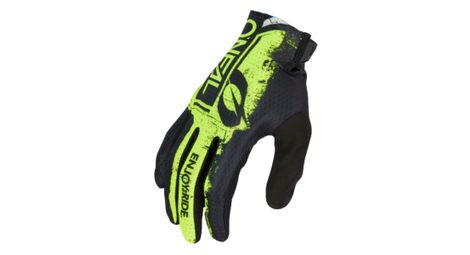 Gants longs o neal matrix shocker noir fluo