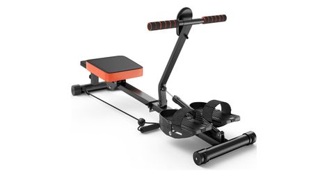 Rameur Fitness Série H Hydraulique Noir Orange