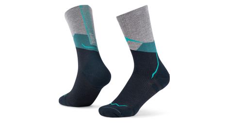 Buff Merino Lightweight Crew Socken Blau