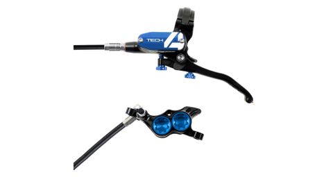 Hope tech 4 e4 front disc brake zwart / blauw standaard slang