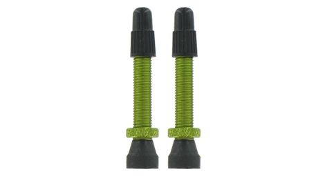 Kit 2 valvole var tubeless alluminio 35 mm verdi