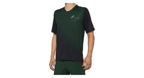 Maillot manches courtes 100 celium forest vert noir