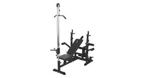 Banc de musculation universel (banc + option poulie) - coloris noir