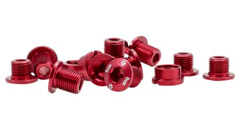 Box one tornillos de plato m8,5 y m6 aluminio rojo (x5 unidades)