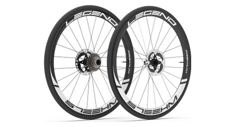 Paire de roues legend wheels 40p premium⁴ - 12x100 - 12x142mm - disc centerlock - shimano/sram