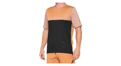 100% airmatic short sleeve jersey caramel / black