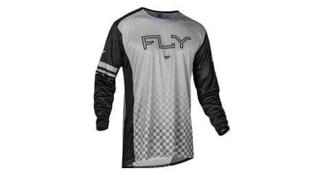 Fly racing rayce langarmtrikot grau / schwarz xl