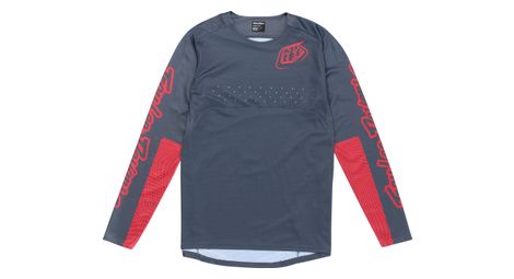troy lee designs sprint blue red long sleeve jersey