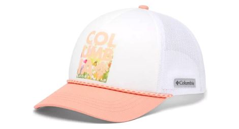 Columbia trucker cap white women's