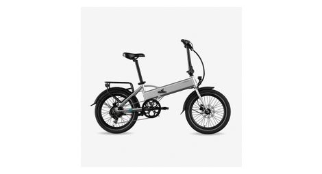 Legend monza vélo electrique pliant smart ebike roues de 20 pouces, freins disque hydraulique, batterie 36v 10.4ah sanyo-panasonic (374.4wh), argent