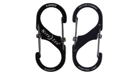 Mousqueton s biner slidelock taille 3 noir nite ize