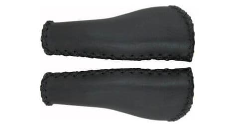 Velo grips cuir ergo 135 noir (paire)