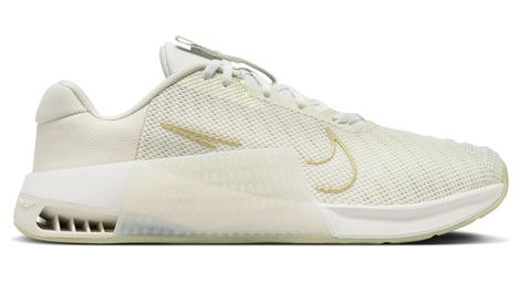 Nike metcon 9 premium scarpe da cross training donna bianco oro 40.1/2