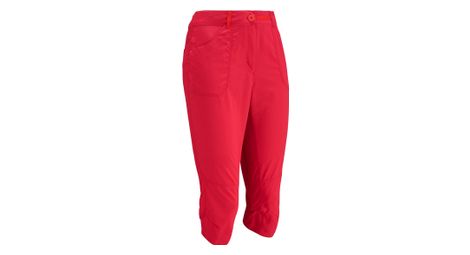 Pantalones de excursionista 3/4 lafuma para mujer, rojos