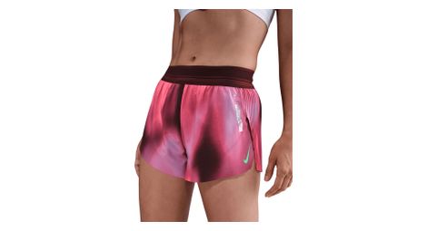 Pantalón corto nike aeroswift ''faith kipyegon'' 3in rosa split, mujer