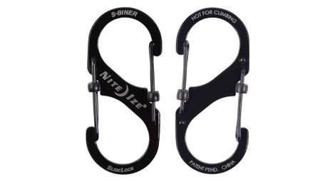 Mousqueton s-biner slidelock taille 4 noir - nite ize