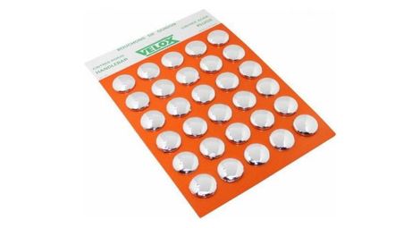 Lot d'embouts guidon couleur chrome