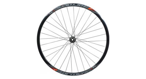 Roue route 700 stormer tubeless ready avant disc centerlock moyeu shimano rs470 noir axe 12-100mm rayons inox noirs (pour pneu 23-25-28)