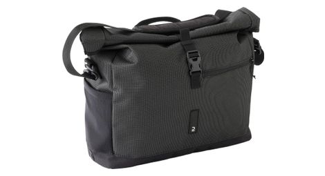 Sacoche de porte-bagages réfléchissante riverside besace velo 500 20l