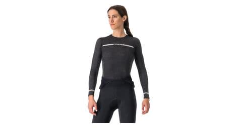 Baselayer femme castelli merino seamless noir