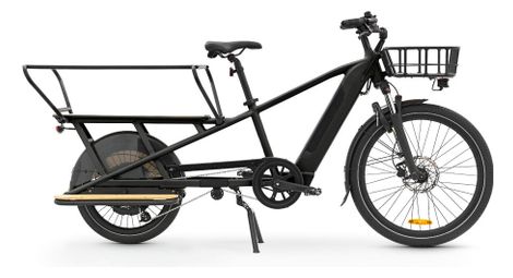 Bici elettrica da carico longtail b'twin elops r500e microshift 8v 26/20'' 672 wh blue 2022
