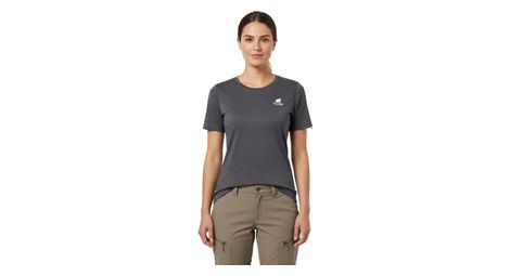 T-shirt technique femme fjork merino bjork mc 140 en laine mérinos – respirant, thermorégulateur et anti-odeurs gris foncé