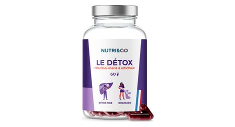 Le detox - chardon-marie + artichaut - cure detox foie - digestion - 60 gelules