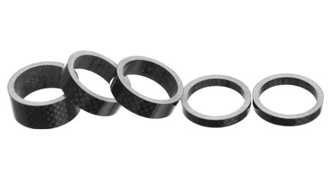 Parti 8.3 kit di distanziali in carbonio (x5) nero