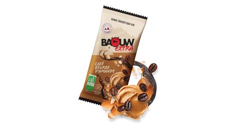 Barre energetique baouw extra cafe beurre d amande 50g