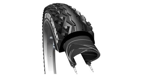 Cst pneu exterieur swing 24 x 1 95 noir avec lignes reflechissantes