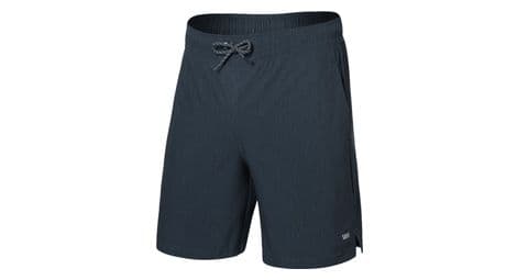 Saxx multi-sport 2n1 7in striation slub shorts - black