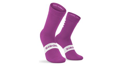 Chaussettes vélo cyclisme homme et femme s1 fucsia barillete pourpre