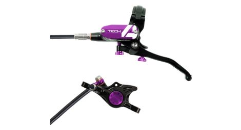 Frein avant hope tech 4 x2 noir / violet durite standard 