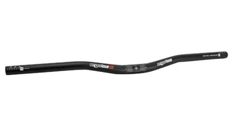 Cintre vtt demi releve ergotec low riser alu noir diam 25,4mm l 640mm  releve 20mm (homologue niveau 6)