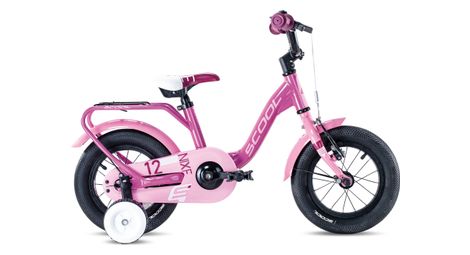 Vélo enfant S'COOL niXe - 1 vitesse - Rose/Rose bébé