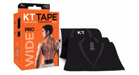KT TAPE Roll precut tape PRO Wide Black 10 tapes