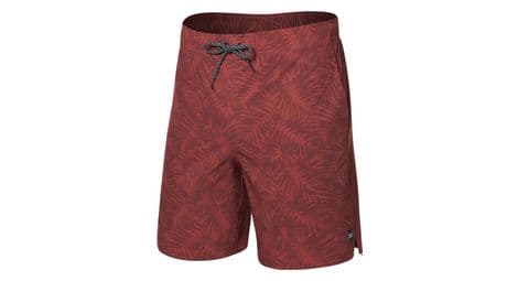 Pantalón corto saxx multi-sport 2n1 7in palm camo - rojo s