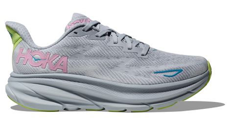 Scarpe da corsa hoka clifton 9 donna grigio/rosa/verde